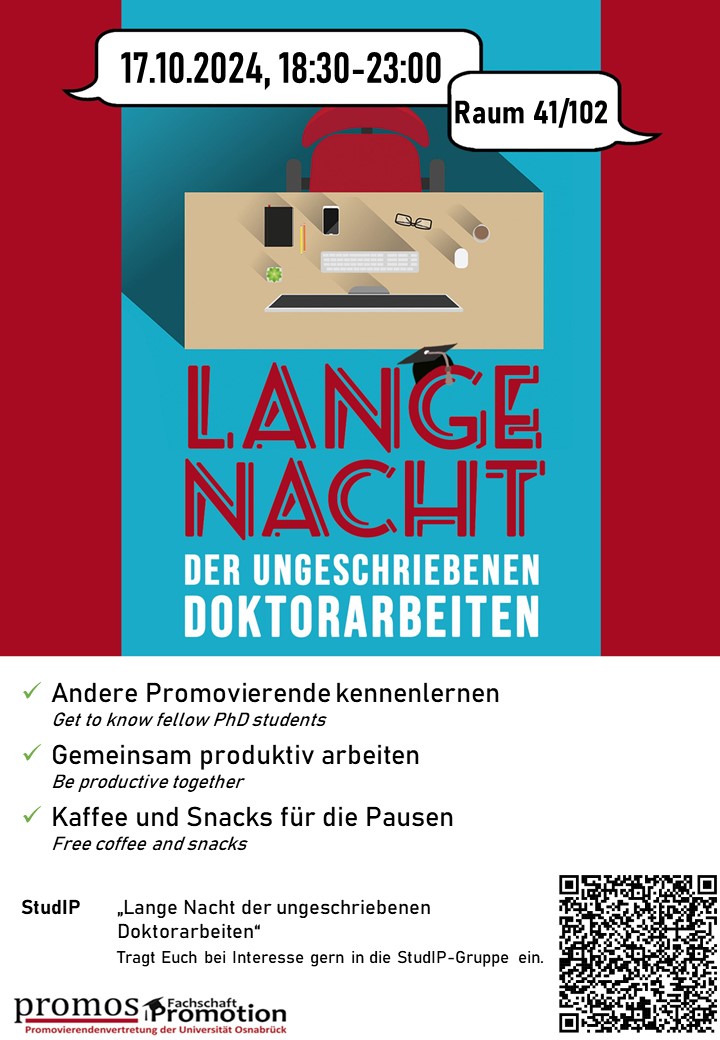 Flyer zur Langen Nacht der ungeschriebenen Doktorarbeiten